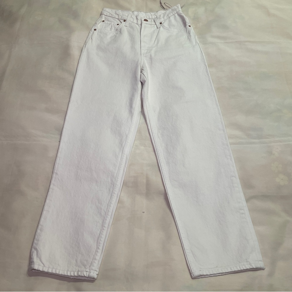 NEW! MOTHER- Snacks! High Waisted Double Stack Ankle Jeans Natural Size 25 - Picture 3 of 11
